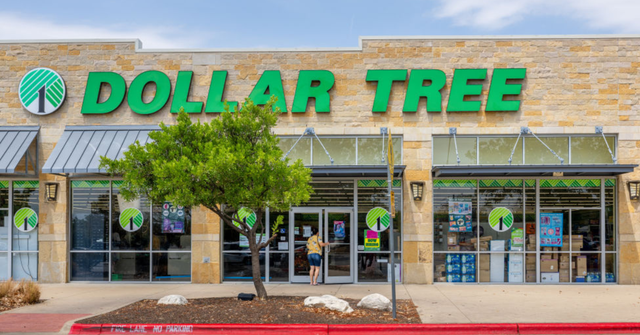 dollar tree store front with visible signage and entrance