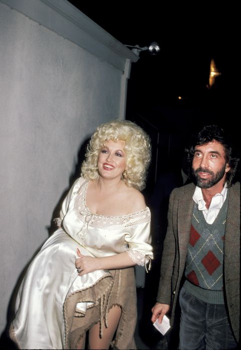 Dolly Parton - with manager Sandy Gallin at Spago's Restaurant - March 10, 1983