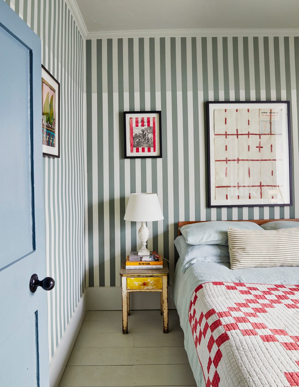 dolphin street striped bedroom