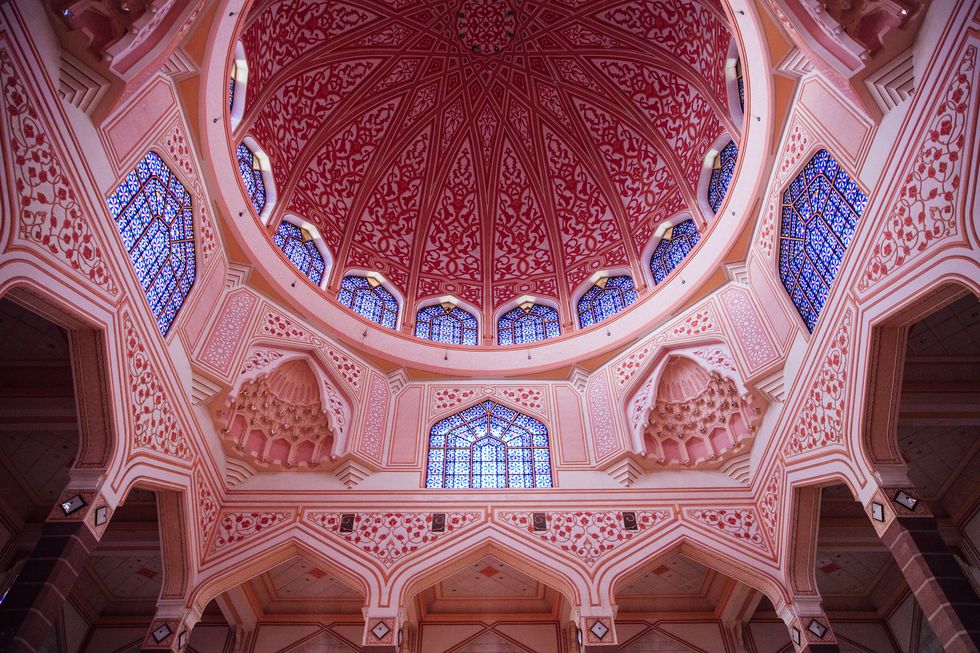 Dome decoration of the Putra Mosque, Putrajaya, Malaysia