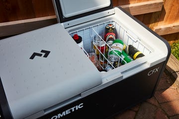 electric cooler in use