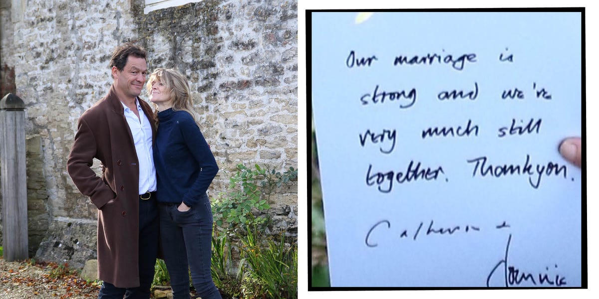 Dominic West And Wife Catherine FitzGerald Write Note After Lily James  Pictures