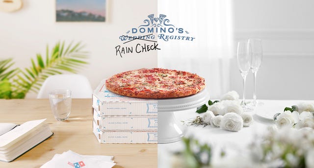 domino's rain check registry