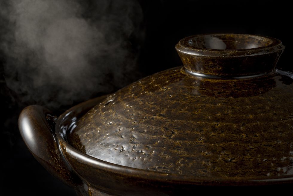 donabe is clay pot, traditional cooking utensils in japanese