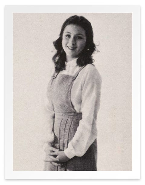 donna tartt as she appeared in her senior year high school yearbook