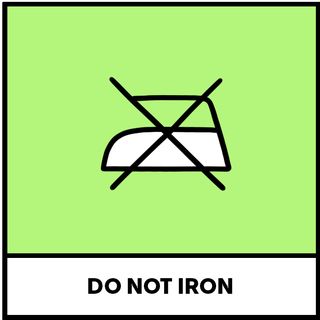 do not iron laundry symbol