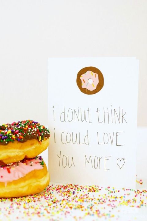doughnut fathers day card diy