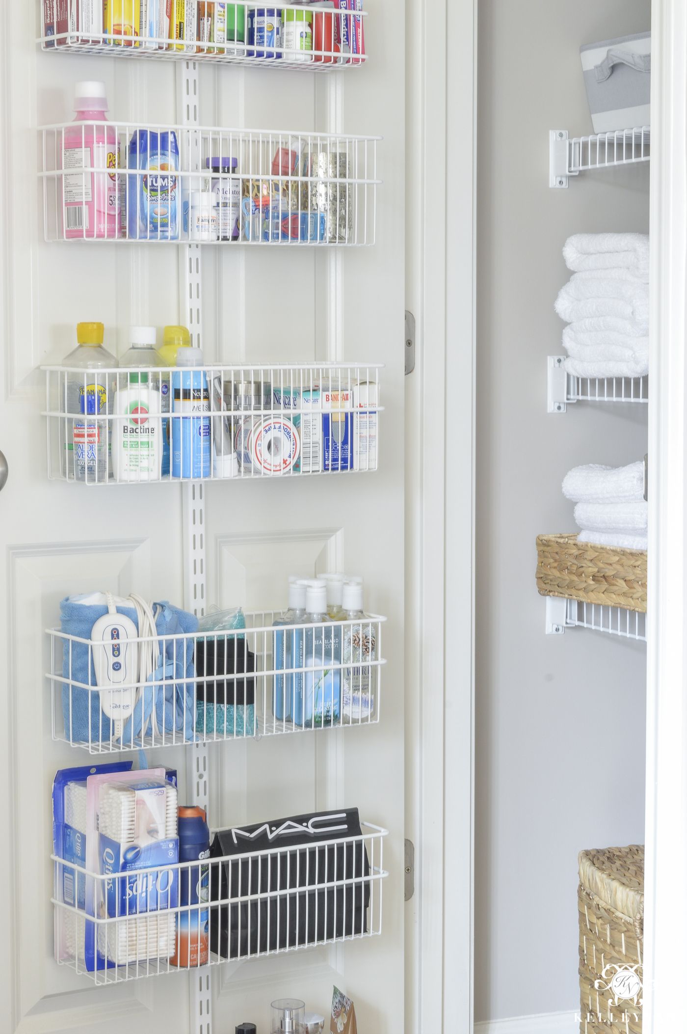 How to Organize a Linen Closet — LIVEN DESIGN in 2023  Closet storage bins,  Linen closet, Linen closet organization