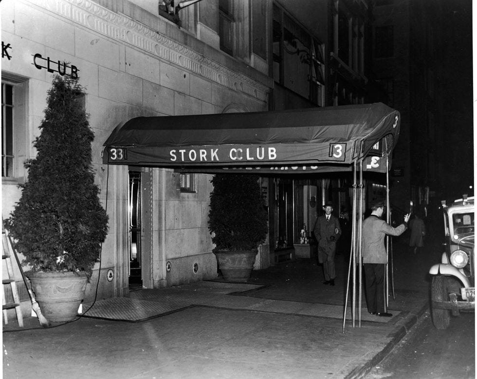 The 'Stork Club' In New York City The 'Stork Club' In New York City