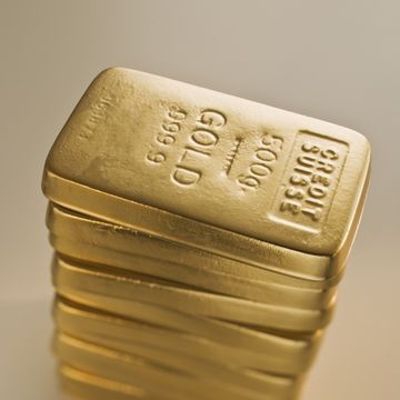 Stack of gold bars