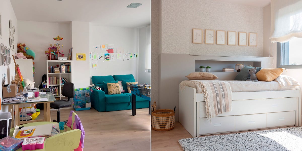 dormitorio infantil transformado