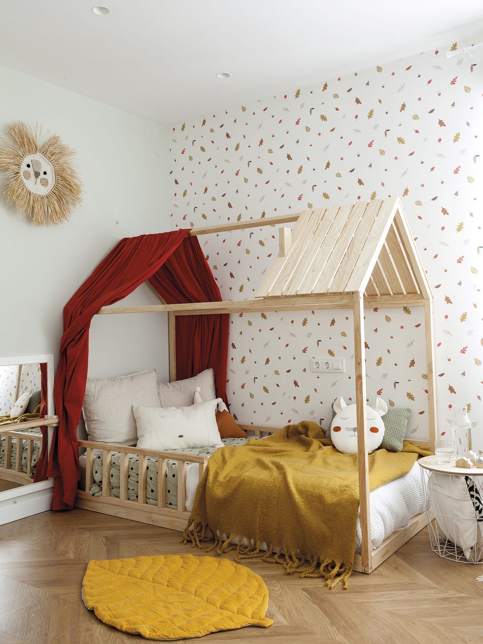 dormitorio infantil después cama casita