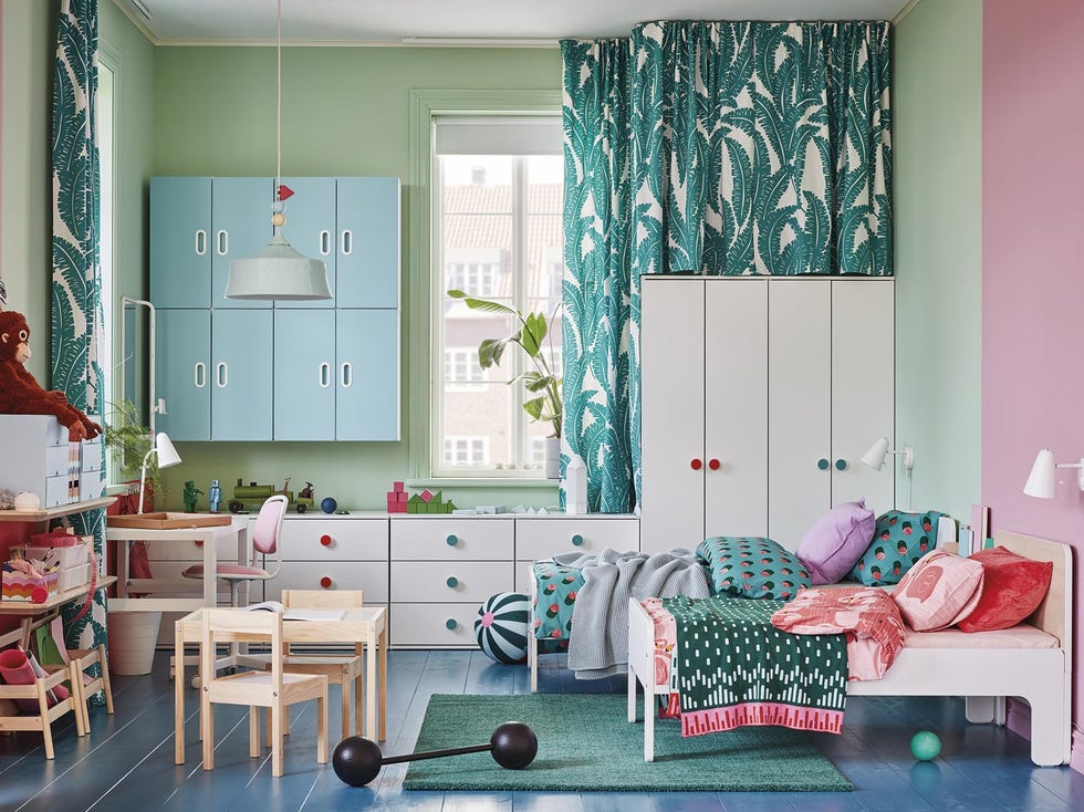 dormitorio infantil compartido multiusos con muebles a medida
