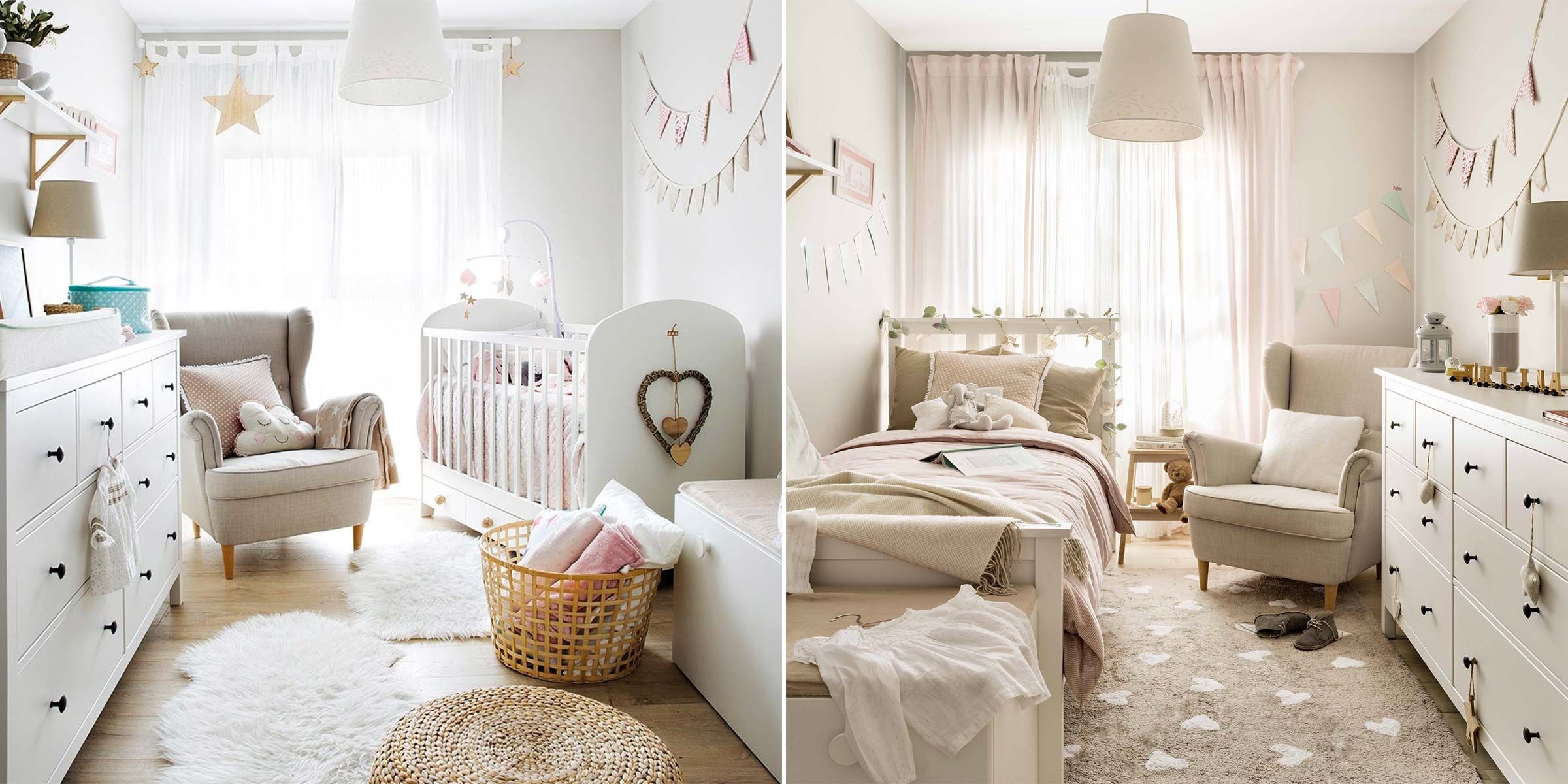 Una preciosa habitación infantil de estilo nórdico para una niña