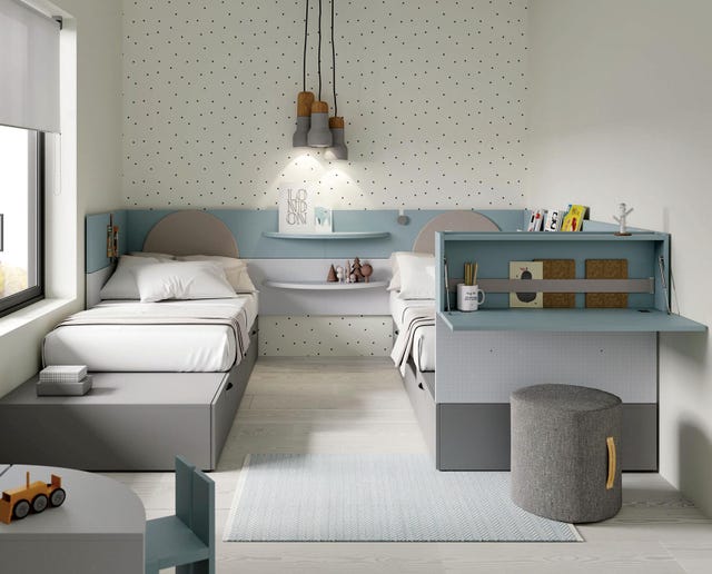 Dormitorio juvenil: Dos camas