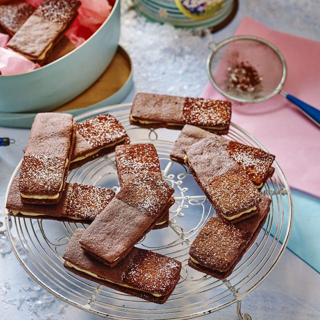 double chocolate and chestnut shortbreads