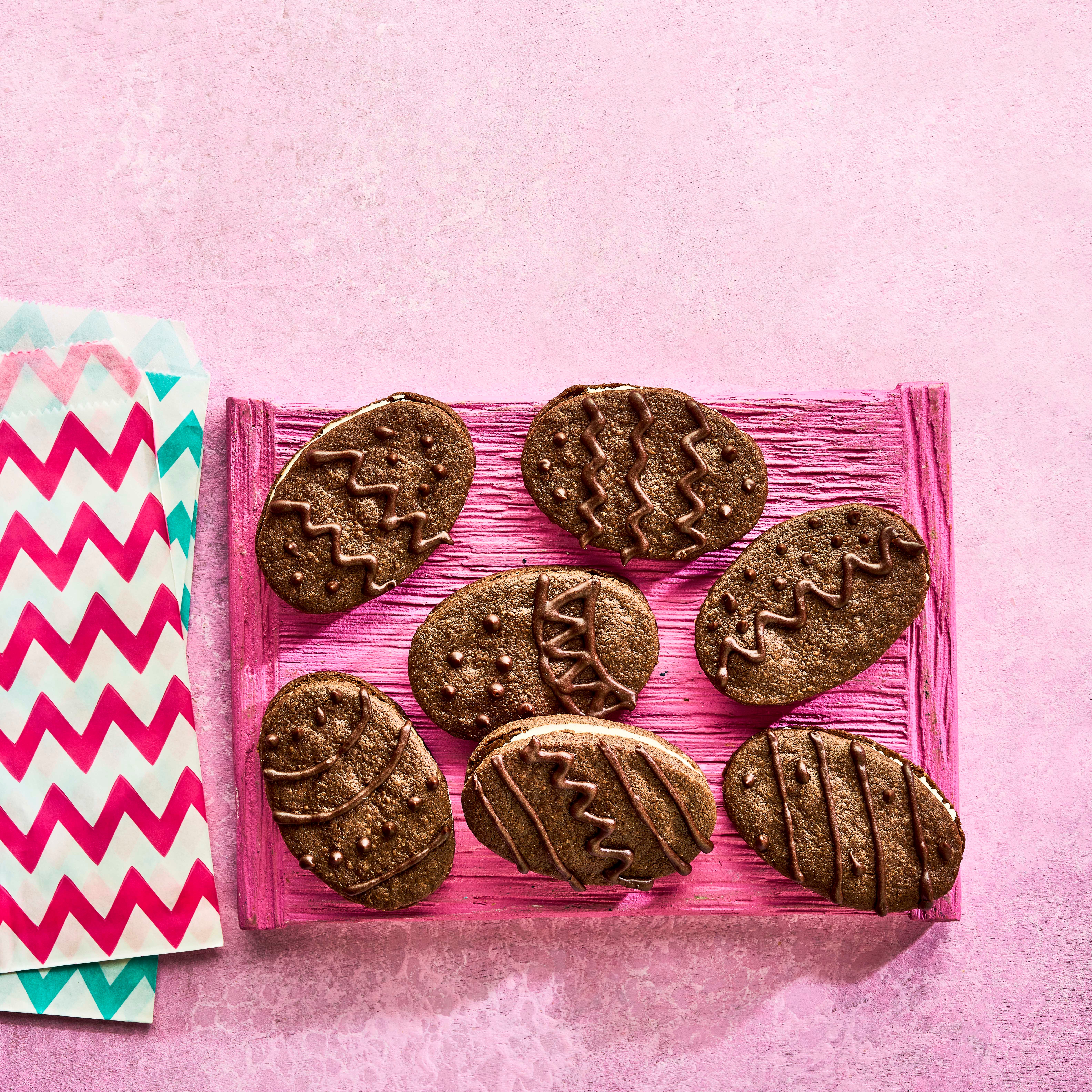 easter biscuits double chocolate shortbreads