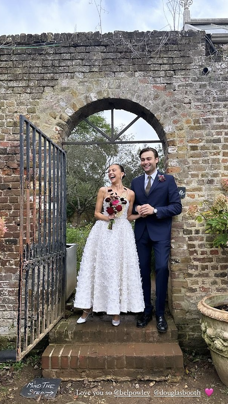 douglas booth and bel powley tie the knot