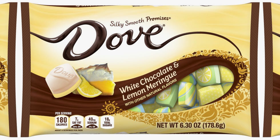 dove white chocolate  lemon meringue easter chocolates