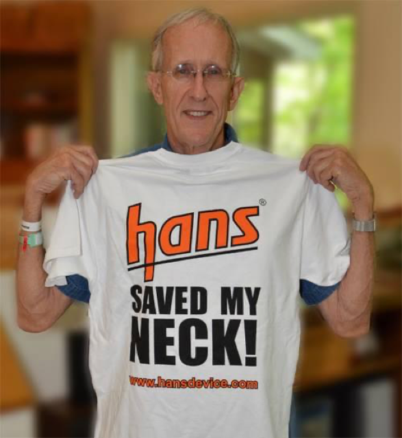 HANS Saves Device Co-Inventor Jim Downing — Again