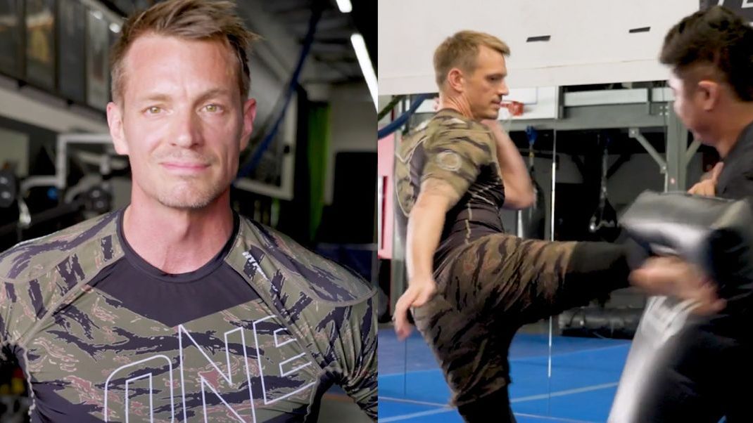 preview for Joel Kinnaman's Martial Arts Workout to Prep for 'Silent Night' | Train Like | Men's Health