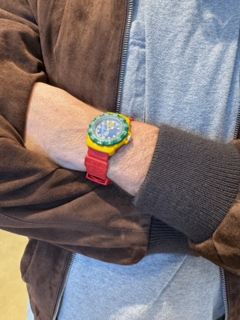 a watch on a person's wrist