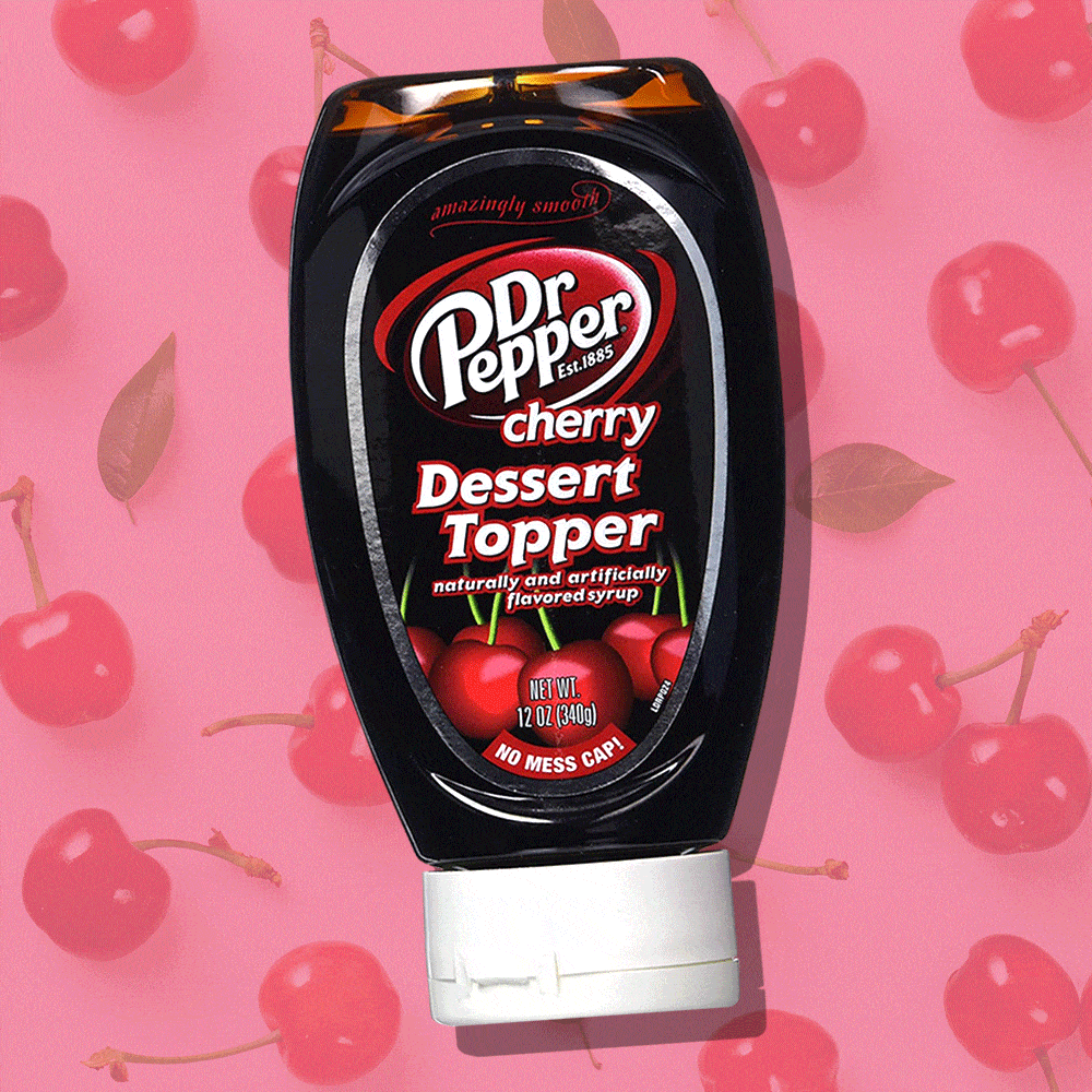 dr pepper cherry dessert topper