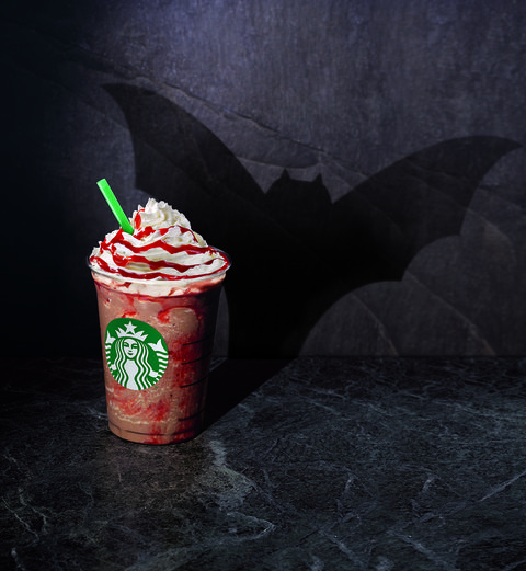 Starbucks UK are releasing a  Vampire Frappuccino to get you in the mood for Halloween