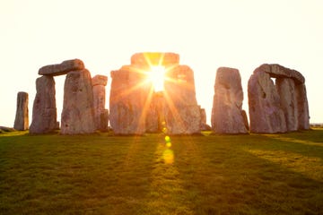 Dramatic Sunset at Stonehenge Horizontal