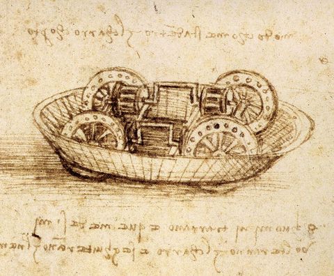Study Of Tank By Leonardo