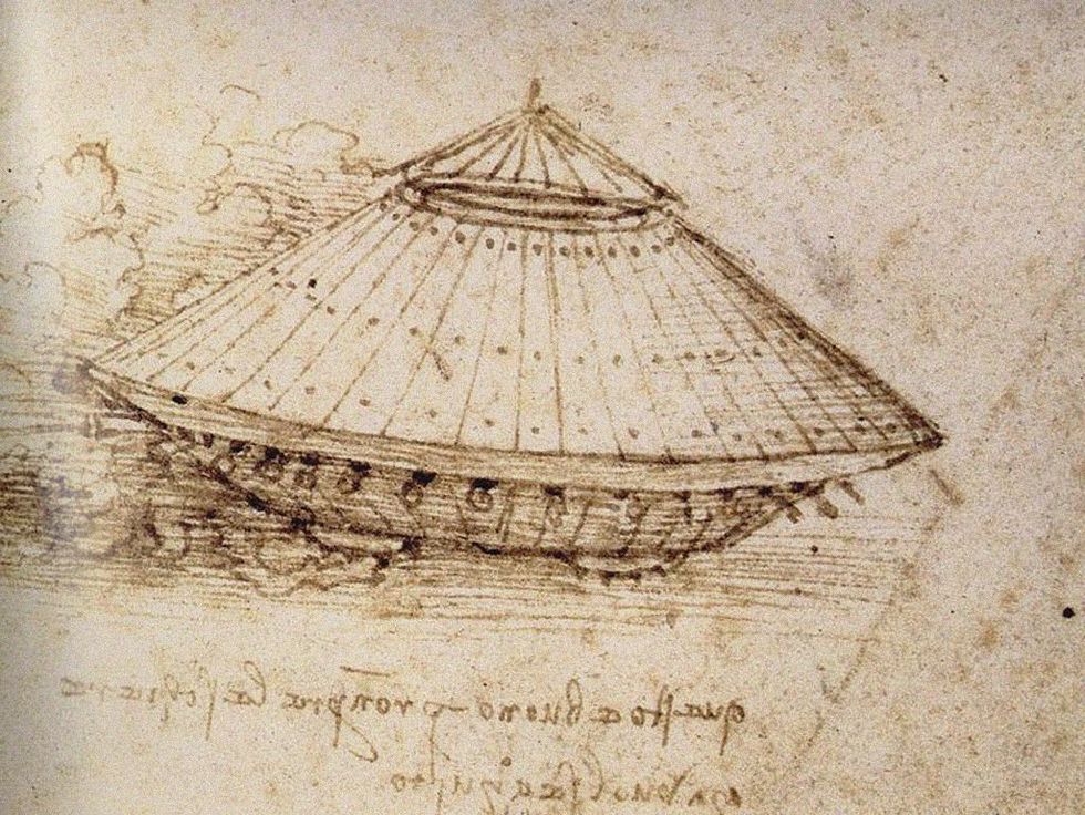 Drawing of an armoured tank, ca 1485