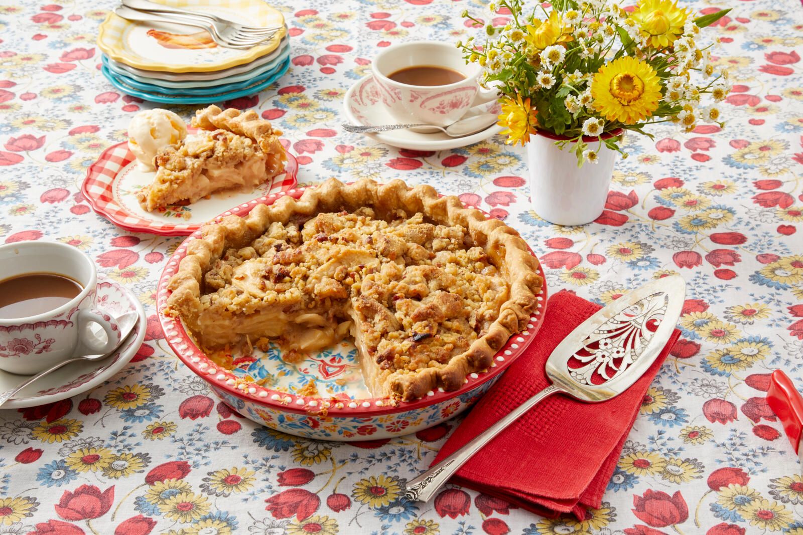 Cranberry-Ribbon Apple Pie Recipe | Bon Appétit