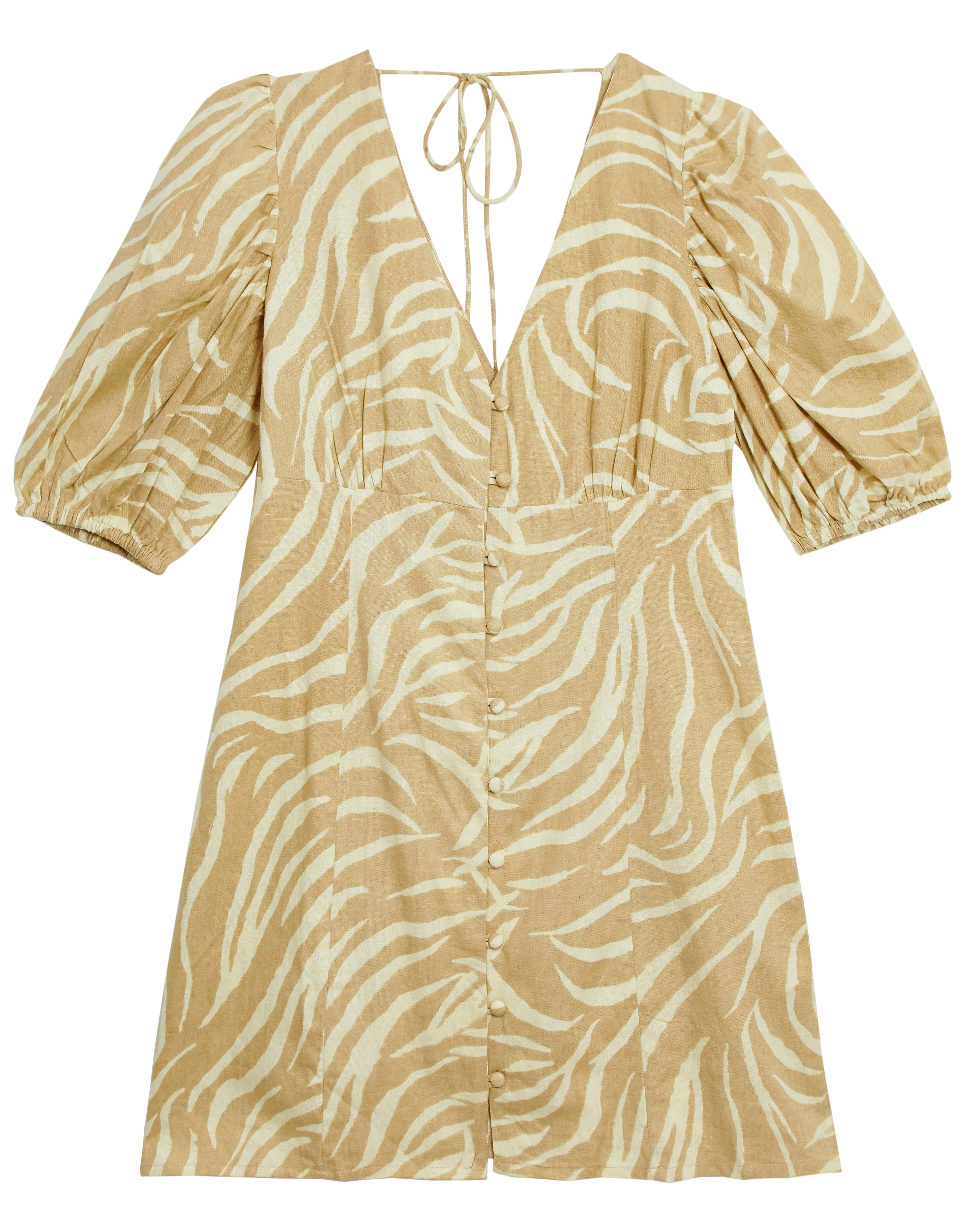 Asos yellow zebra outlet dress