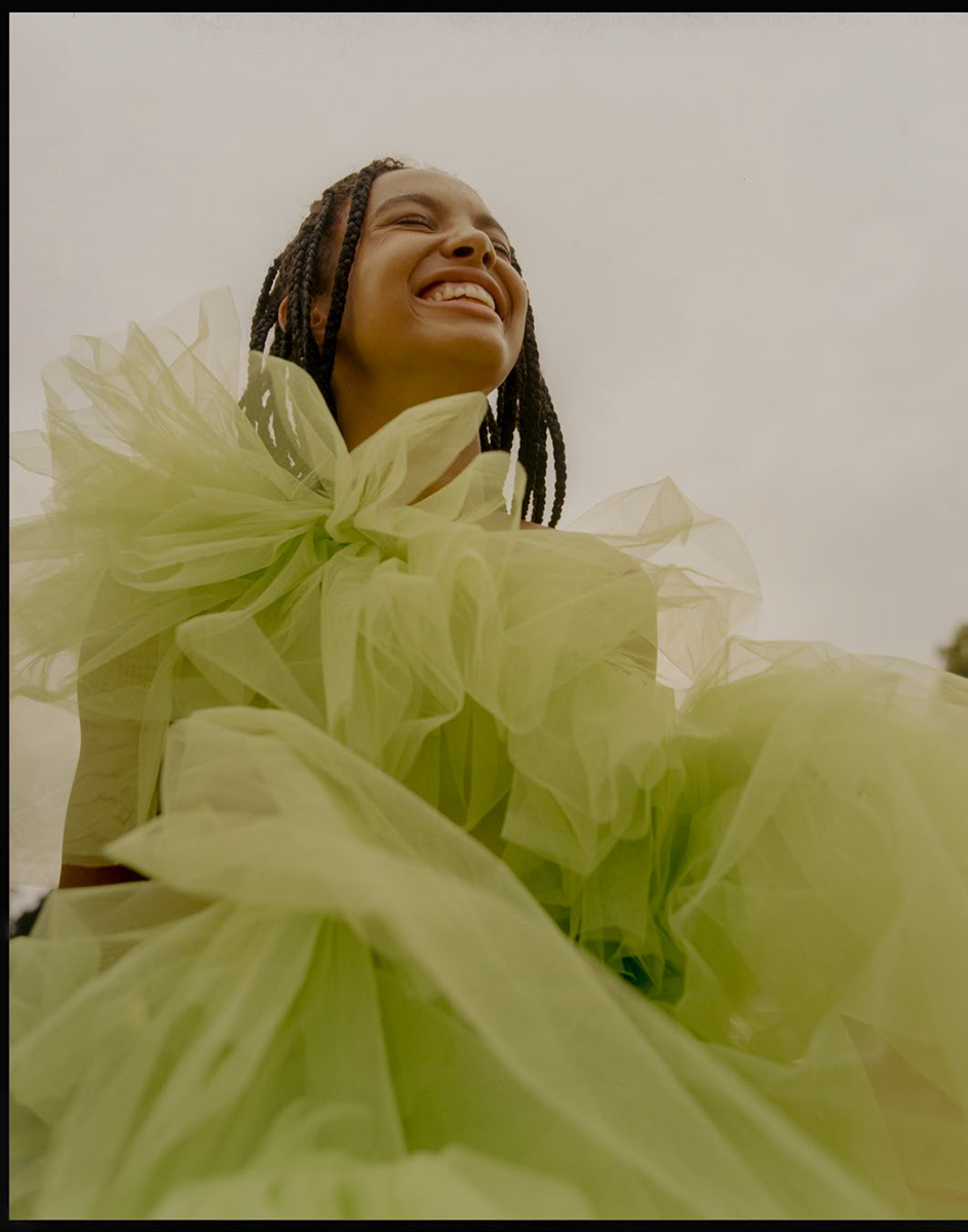 green tulle lydia jackson dress available to rent from hurr