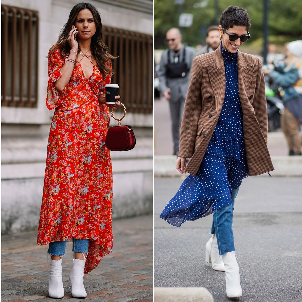 How to wear dresses over jeans – Styling advice for wearing dresses over  trousers