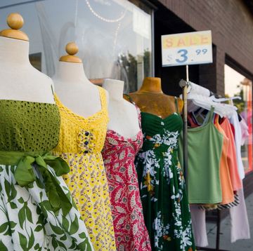 dress sale outside melrose avenue boutique