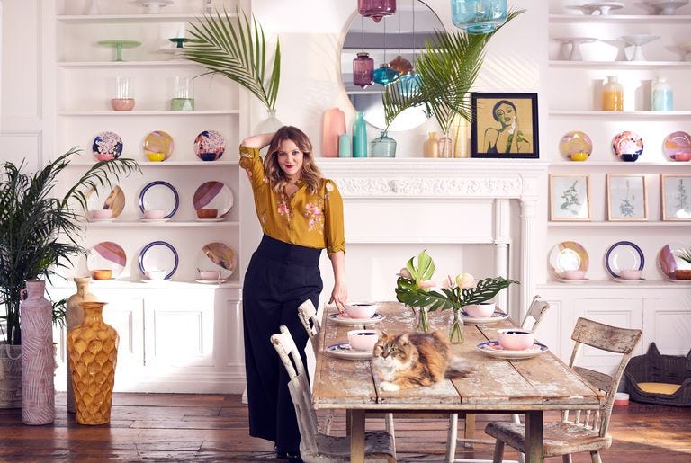 Room, Product, Yellow, Living room, Furniture, Interior design, Home, Fashion, Floor, Dress, 