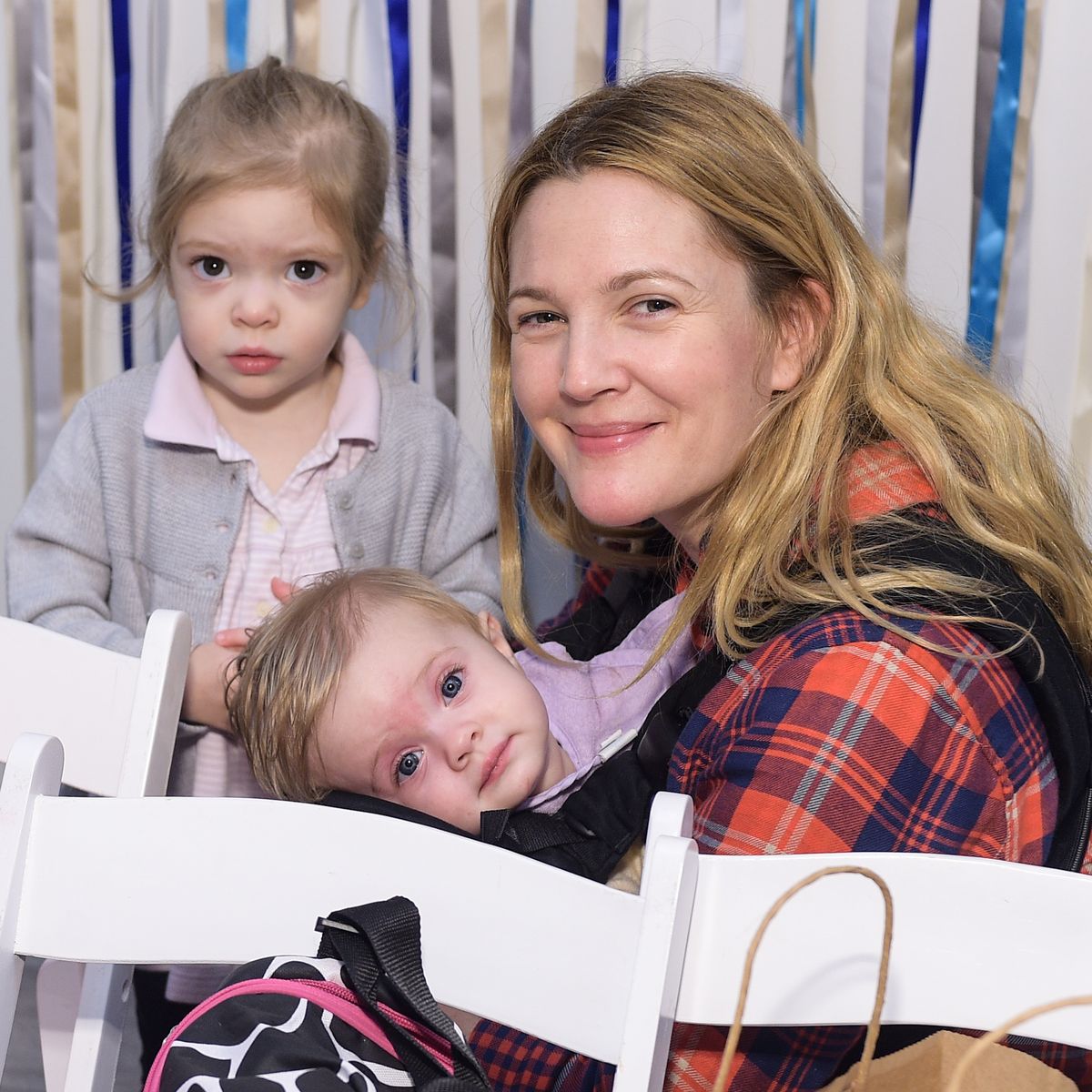 Drew Barrymore with her kids