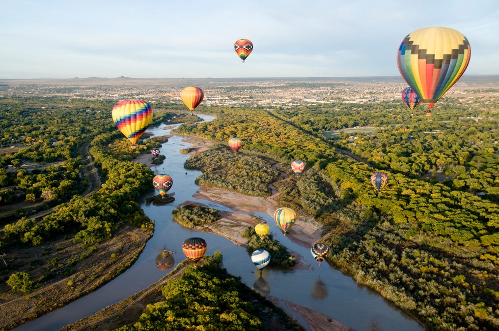 drifting over the river