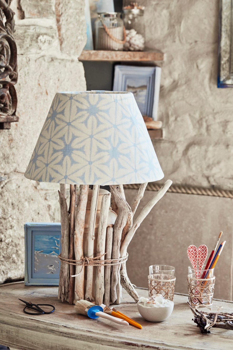driftwood lamp modern coastal
