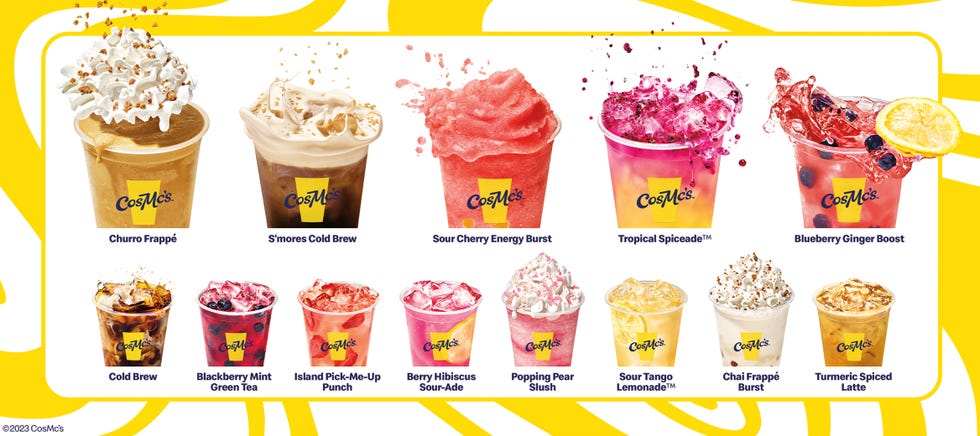 a group of containers with food in them
