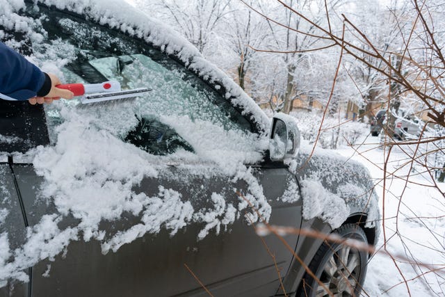 Here's how this car got wedged in the upper wall of a two-story