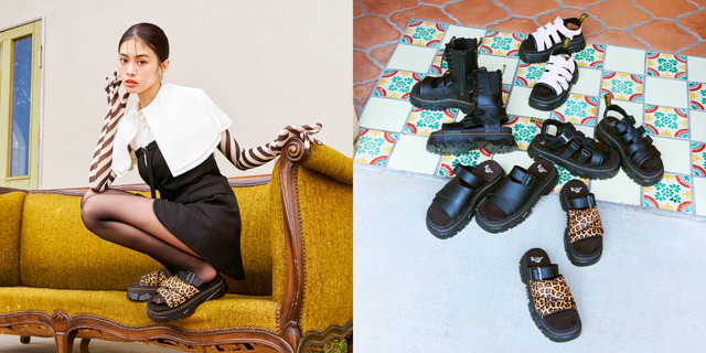 ◆ Dr. Martens ◆ MATTISON レオパード スライド サンダル ◆ MATTISON スライド サンダル