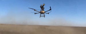 russian drone with anti tank guided missile mounted on top