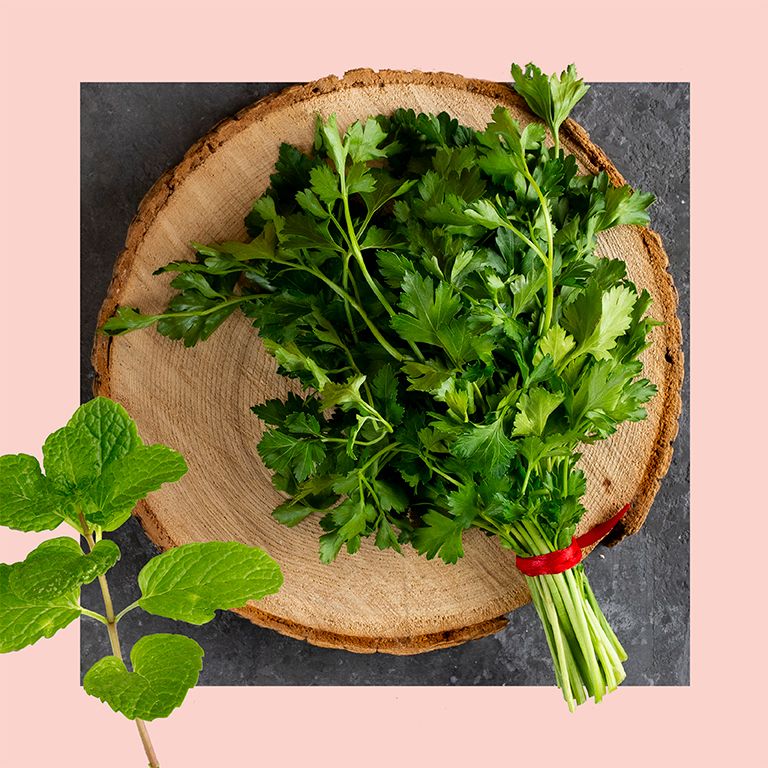 coriander and mint, for adding flavour