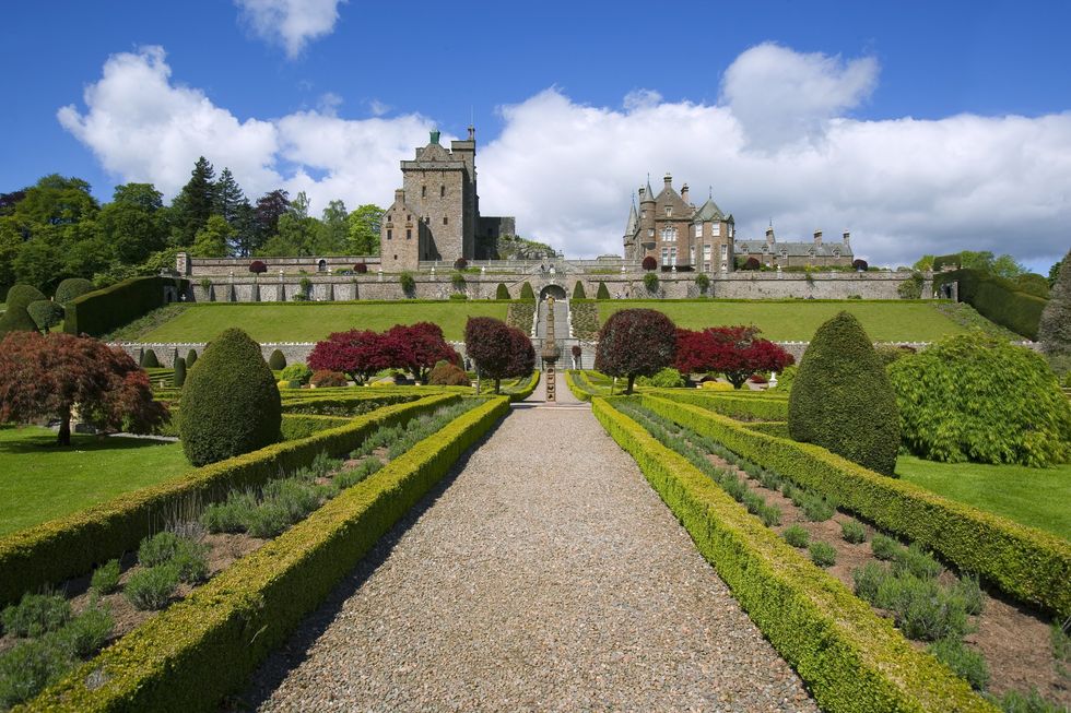 Drummond Castle and Gardens, Muthill, Scotland.