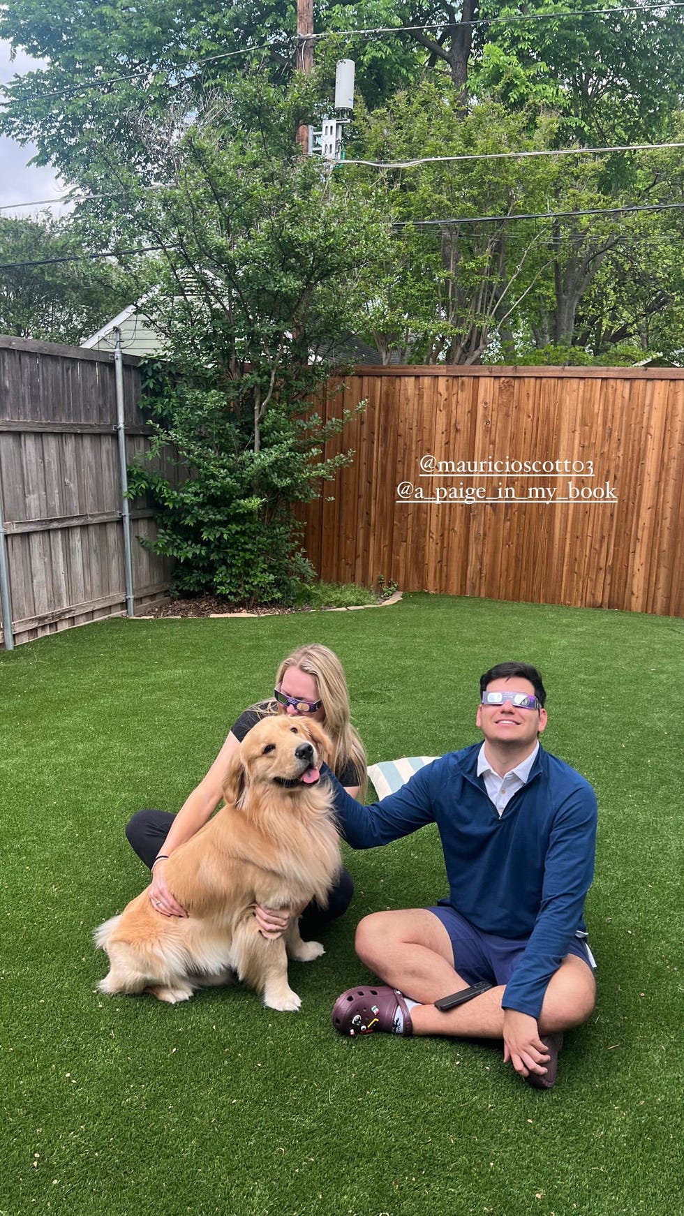 Alex Drummond and Mauricio Scott Hosted an Eclipse Viewing Party