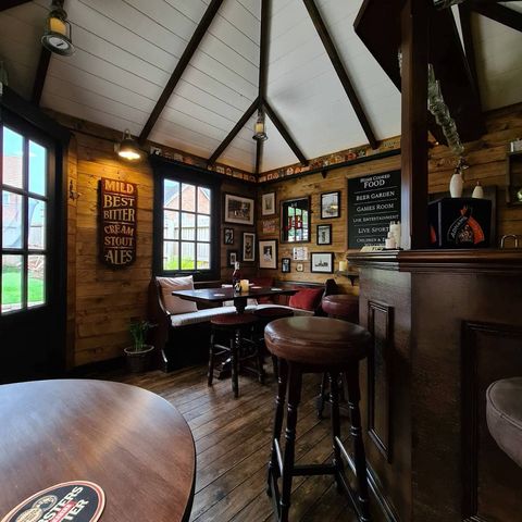 inside english style pub
