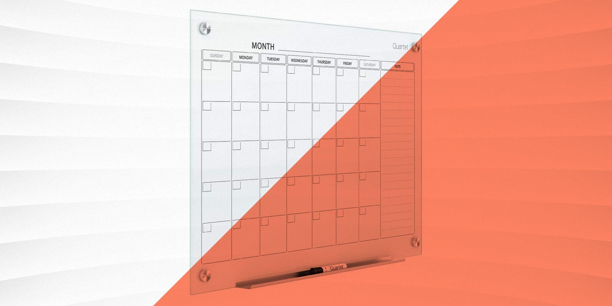 Dry Erase Monthly Extra Large White Board Calendar For Wall, 25