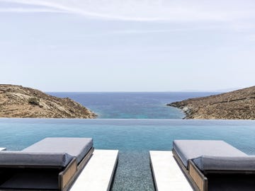 a view of the ocean from a balcony